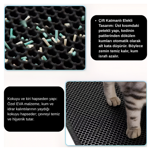 Patify- Elekli Kedi Kumu Paspası