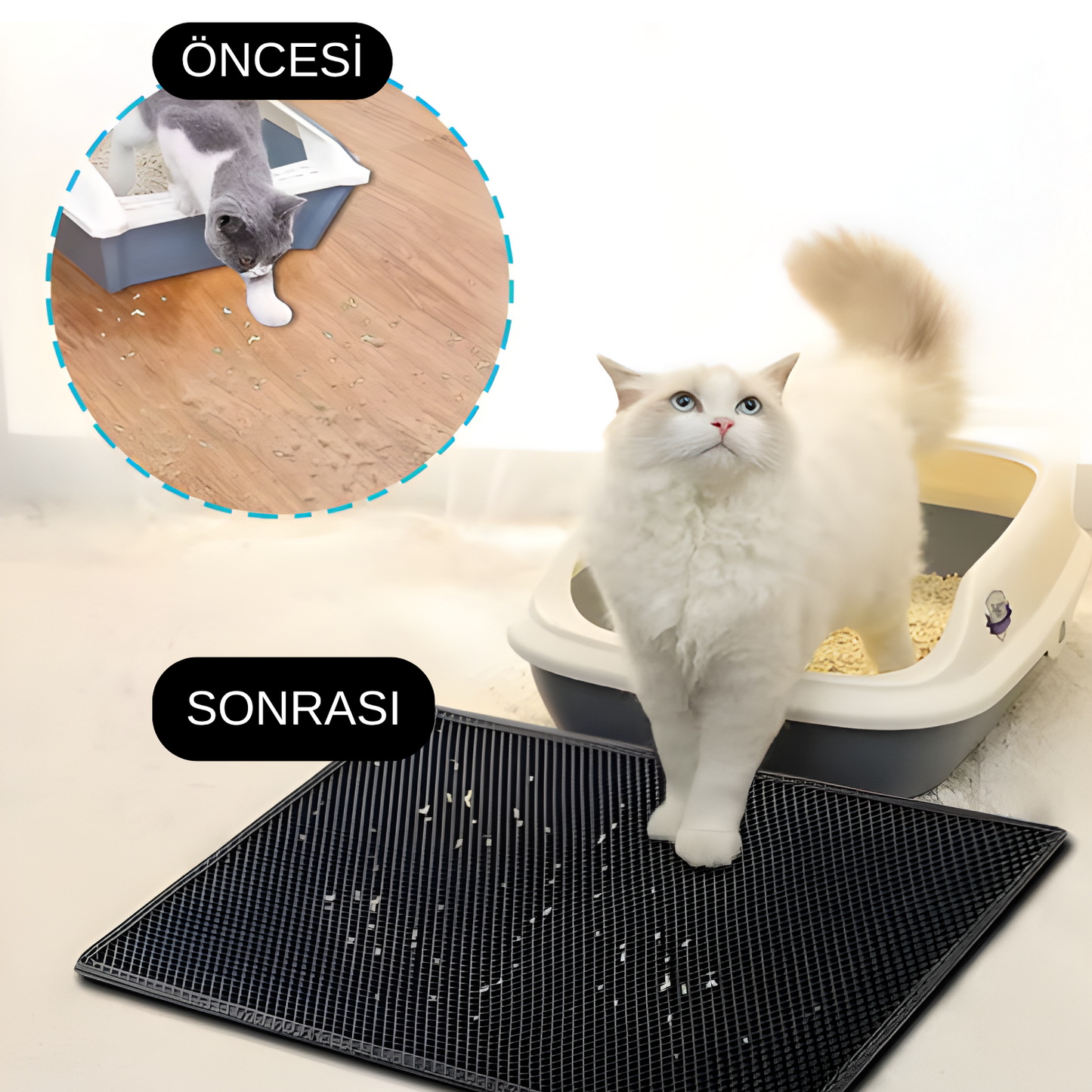 Patify- Elekli Kedi Kumu Paspası