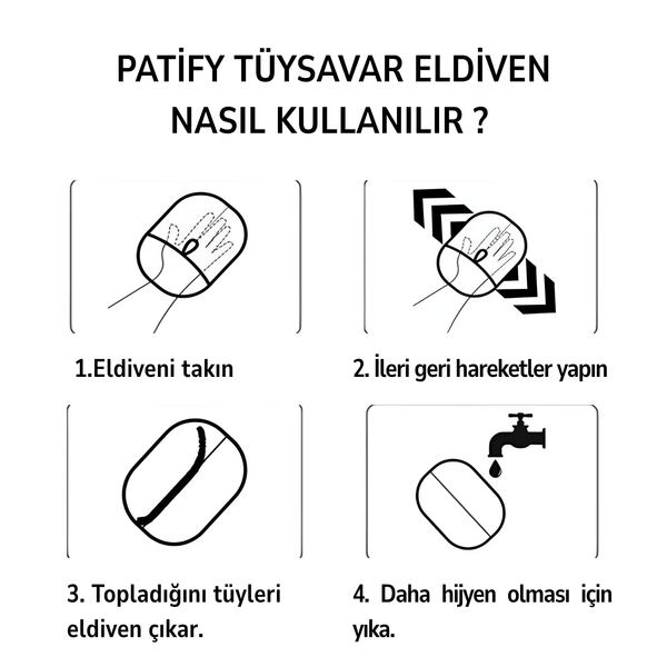 Patify Tüysavar - Tüy Toplayıcı Eldiven