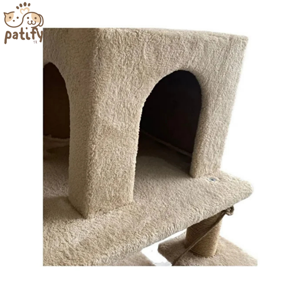 Patify Premium Çok Katlı Kedi Tırmalama ve Oyun Evi
