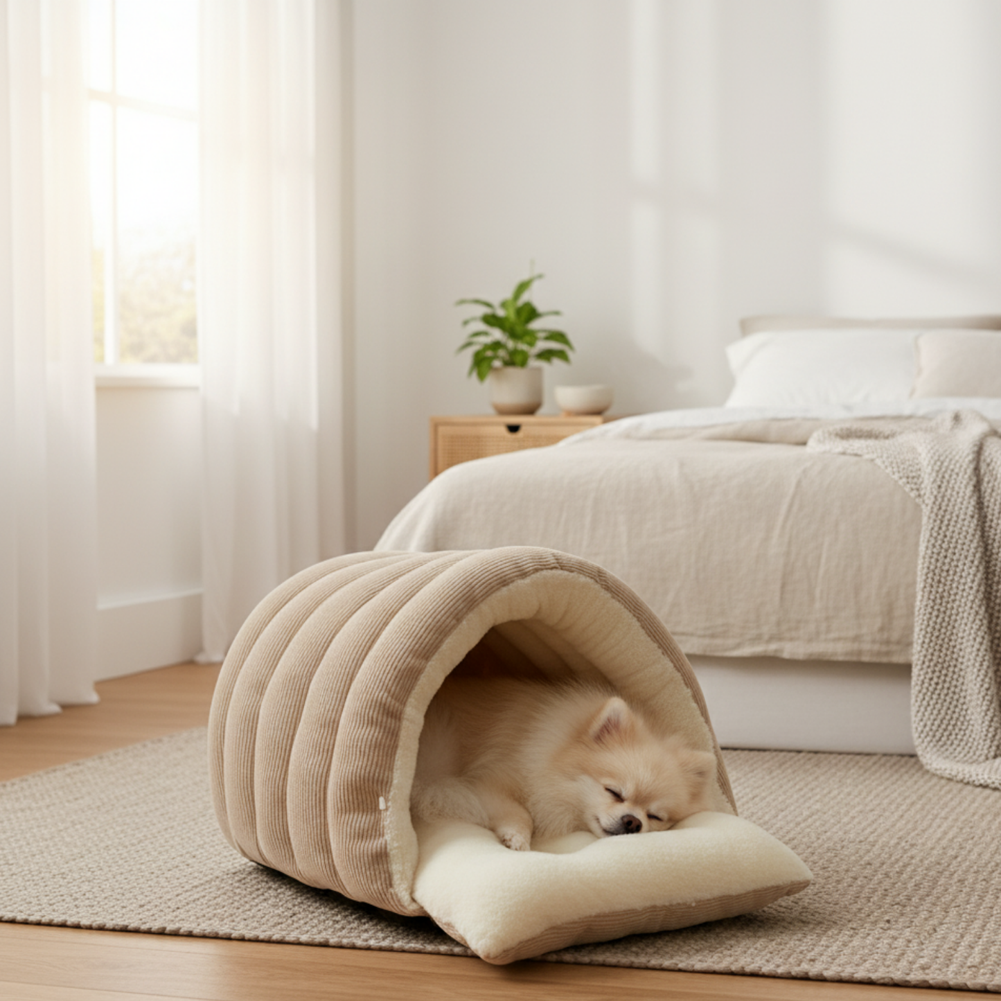 Patify Uyku Tüneli™ – Sıcacık Pelüş Evcil Hayvan Yatağı