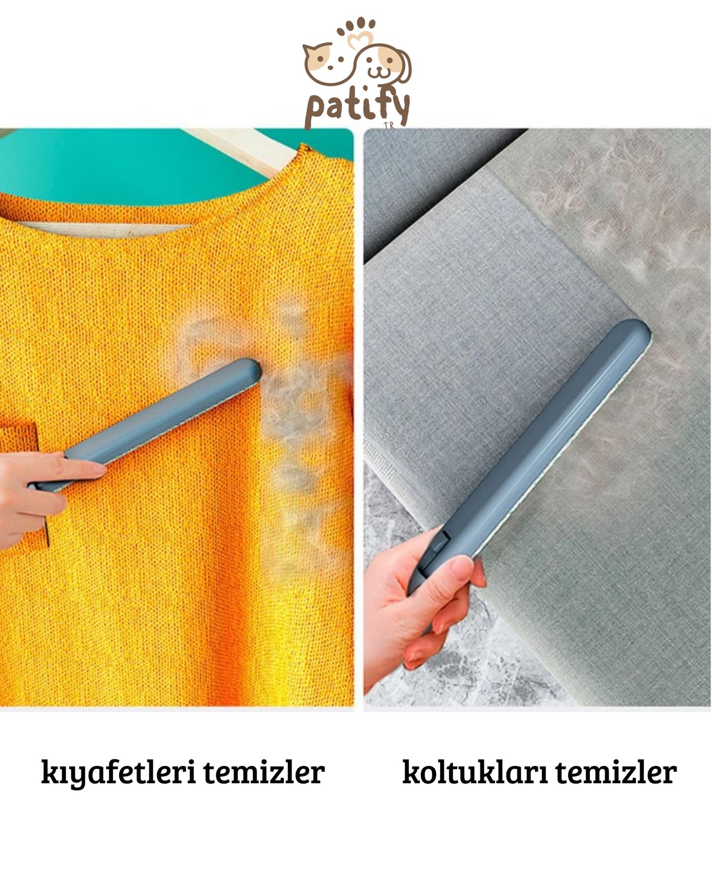 Patify - TüySil - 3 Başlıklı Tüy Toplayıcı