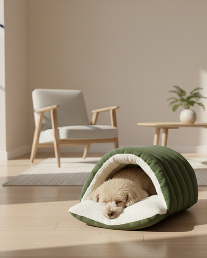 Patify Uyku Tüneli™ – Sıcacık Pelüş Evcil Hayvan Yatağı