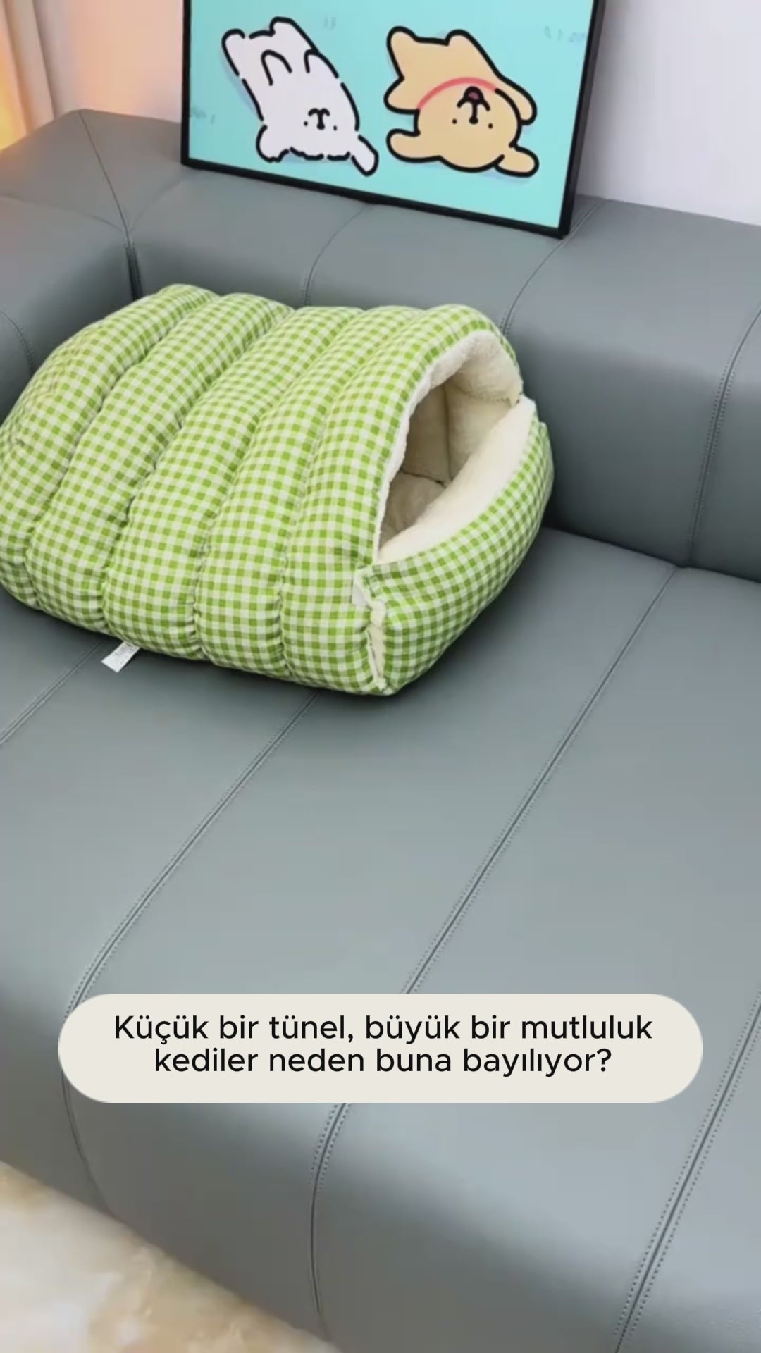 Patify Uyku Tüneli™ – Sıcacık Pelüş Evcil Hayvan Yatağı video